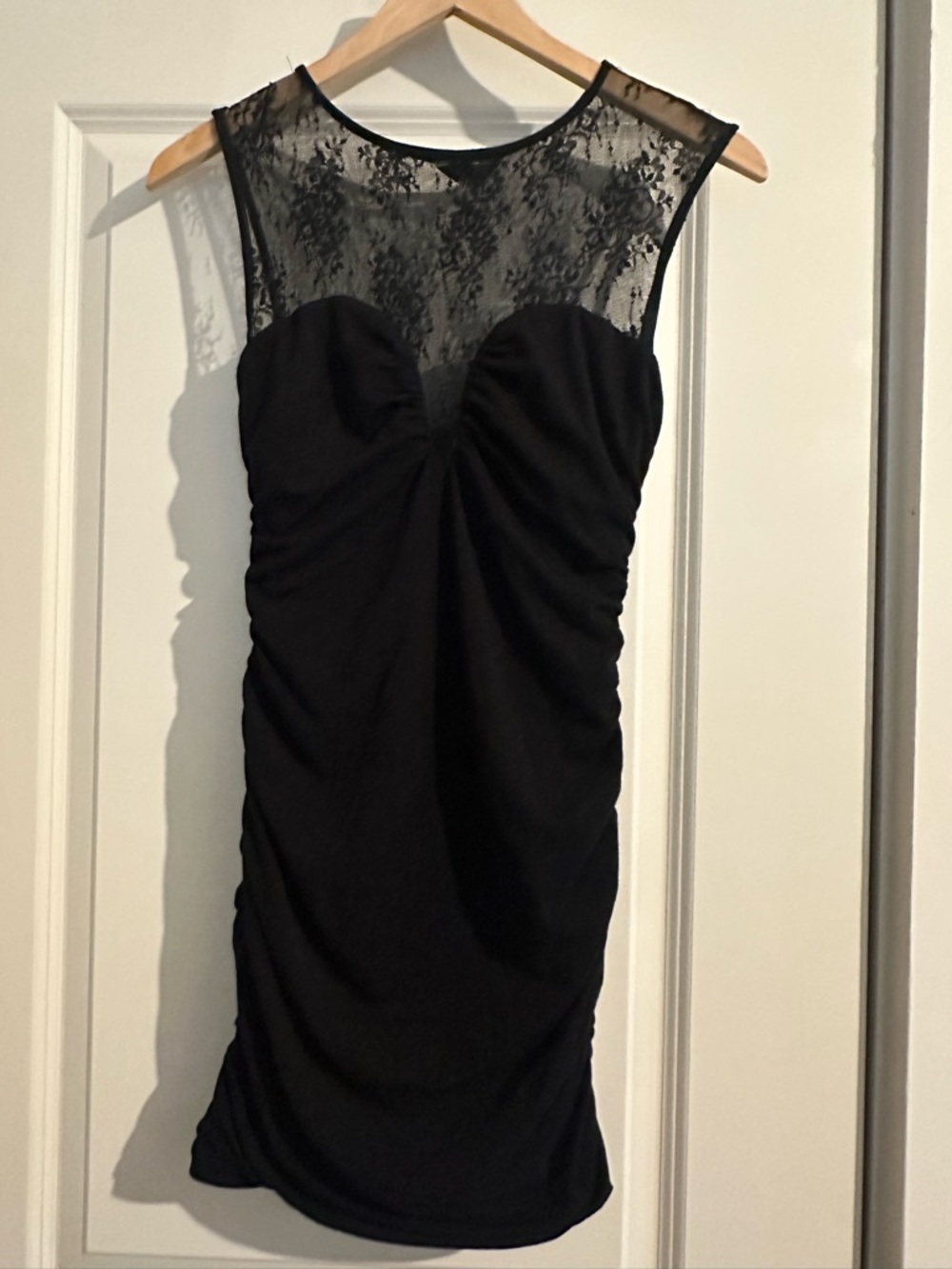 Vintage Guess Black Dress with Lace Detail